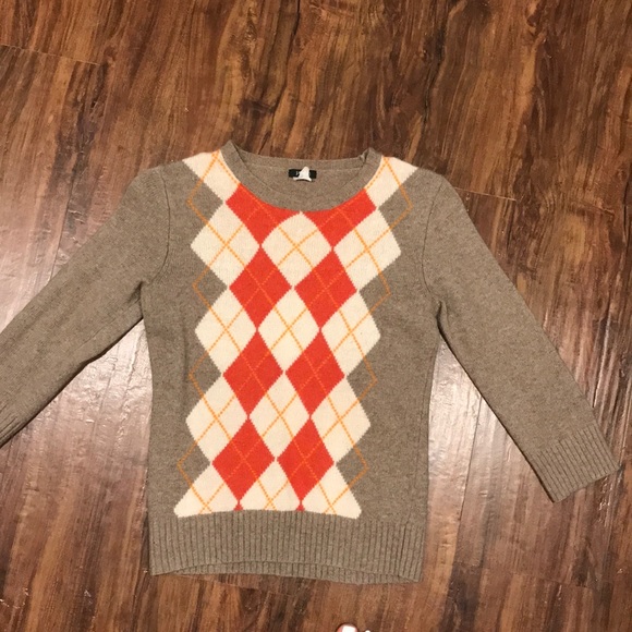 Aso Rory Gilmore J Crew Argyle Sweater 